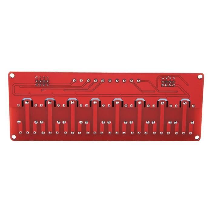 Carte Relais 8 Canaux Avec Optocoupleur - Module De Commande 5V/12V/24V Pour Domotique Et Automation (déclenchement Haut/bas)