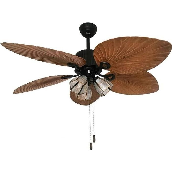 Ventilateur de plafond de 52 pouces avec éclairage industriel et interrupteur à tirette Ventilateur de plafond de 52 pouces avec éclairage industriel et interrupteur à tirette