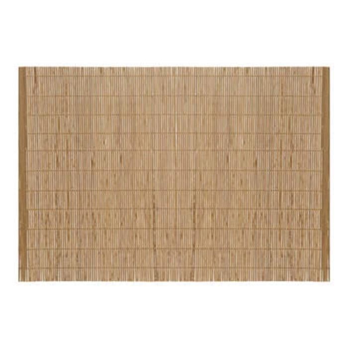 maison et restaurant Set de 4 sets de table en bois de bambou 30 x 45 cm pour cuisine tapis rectangulaire pour Sushi et assiettes japonais bambou 2 