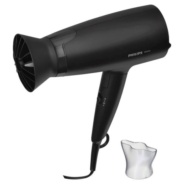 Philips 3000 series sèche-cheveux 1600 W Noir - BHD308/10 - Cdiscount  Electroménager