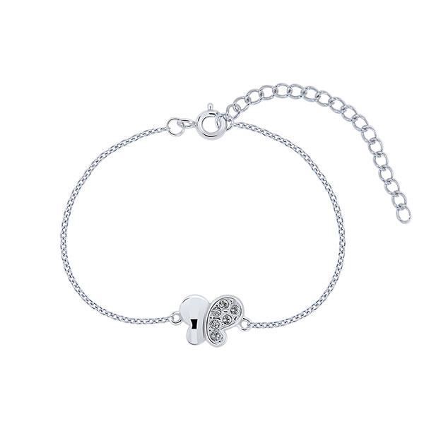 Planetys Bracelet Argent 925//1000 Rhodi/é Maille Figaro 2.5 mm 1+3