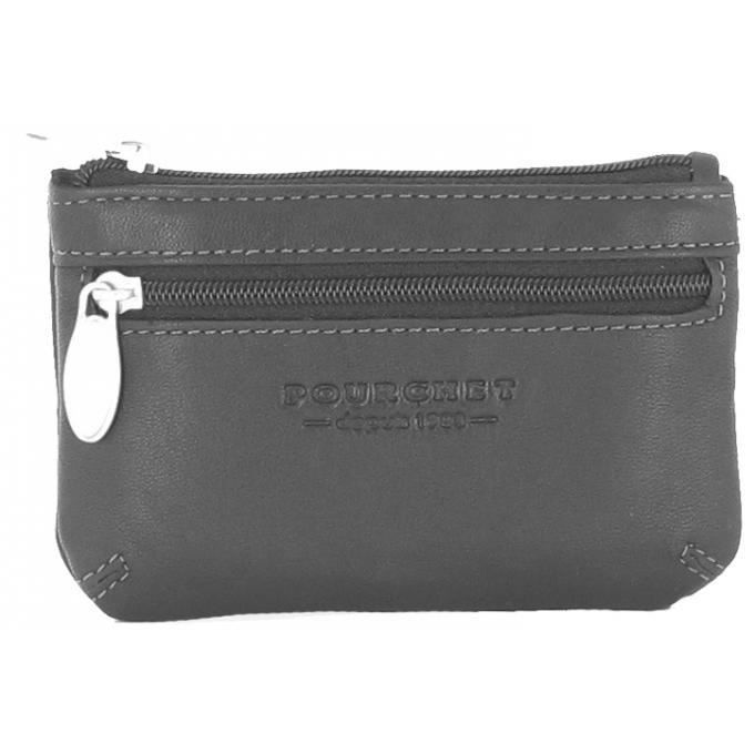 Porte monnaie luxembourg pourchet noir Cdiscount Bagagerie Maroquinerie