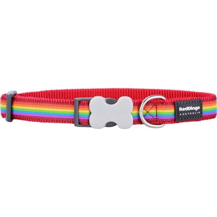 Comparer les prix de Collier pour Chien - RED DINGO - Rainbow - Multicolore - 20-32 cm - Taille Moyenne