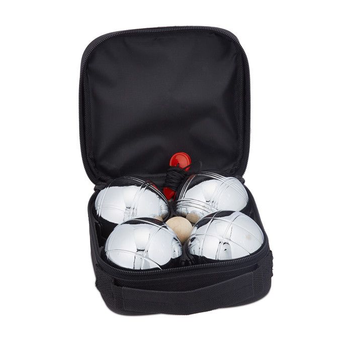 Sacoche de 6 Boules de Pétanque - ANGEL SPORTS - Acier Chromé - Mixte