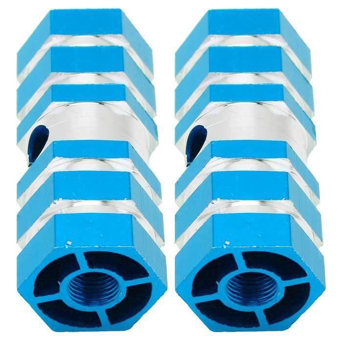 2 Paires De Repose-pieds Pour Vélo VTT | Alliage Aluminium Robuste | Double Taille 9,5 Mm Et 10 Mm | Protection Du Cadre