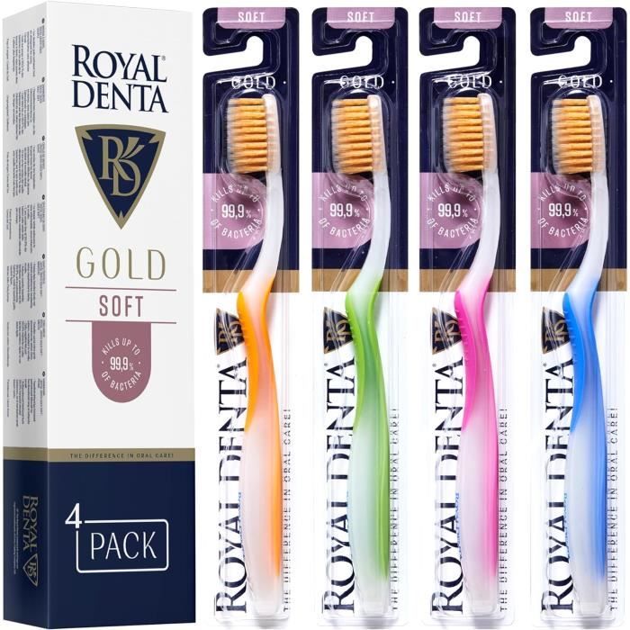 Lot De 5 Brosses à Dents Souples New Sun - Pour Adultes, Neuves