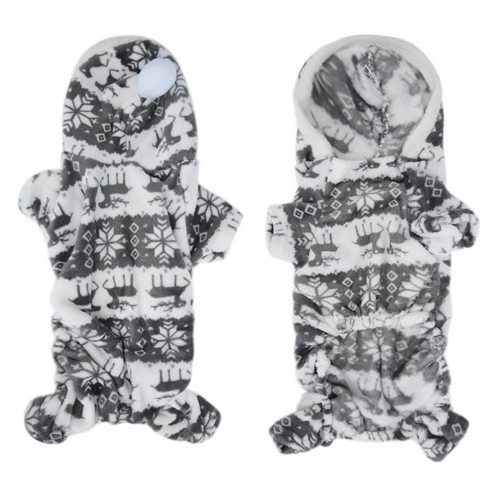 Meilleurs prix pour Shipenophy Vêtements pour chiens Automne hiver doux en peluche chien vêtements à capuche pour petits chiens animalerie blouson