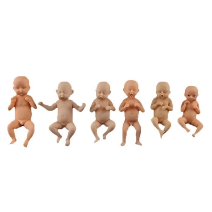 Ensemble De 6 Mini Figurine Bebe Garcon Poupee Corps Entier Nouveau Ne Realiste Couleur De La Peau Cdiscount Jeux Jouets