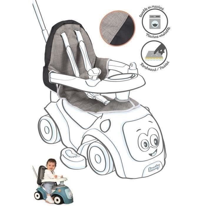 Housse de siège pour porteur Maestro - confortable et rembourrée - pour enfant à partir de 6 mois - gris et bleu