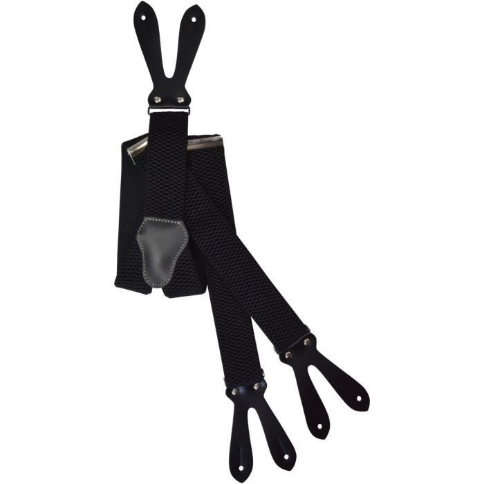 Bretelles En Y Hommes Extra-Larges 5 Cm - 6 Clips, Résistantes Et Réglables