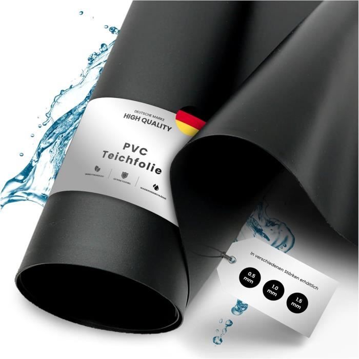 Ache Pvc TeichVisioâche pour bassin en PVC noir de qualité supérieure ...