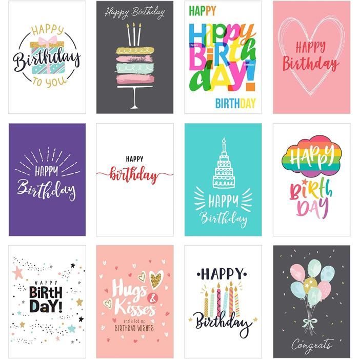 Cartes De Noël Haut De Gamme - Lot De 12 Cartes Doubles Avec Enveloppes - 17x11.5 Cm - Papier Qualité Supérieure