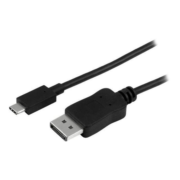 STARTECH Câble adaptateur USB-C vers DisplayPort 4K 60 Hz de 3 m - Noir - première extrémité: 1 x USB Type C Mâle Thunderbolt 3
