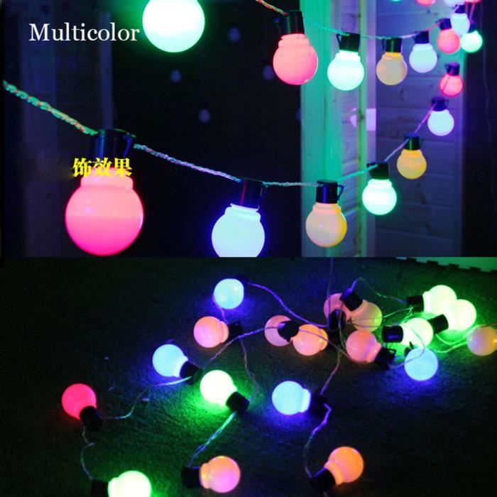 Guirlande Lumineuse Exterieure 10m Guirlande Guinguette 38pcs 5cm