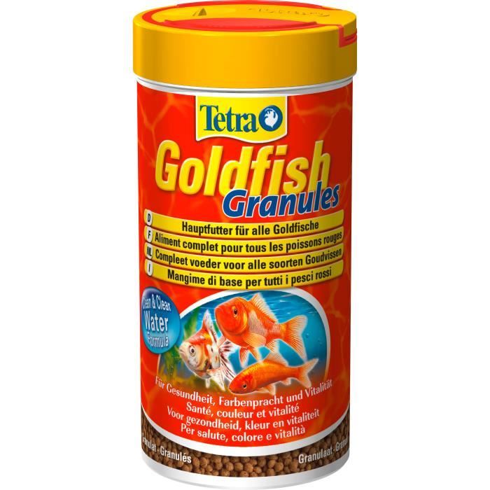 TETRA Goldfish Aliments premium complet pour les poissons rouges en granulés - Favorise la santé - 250 ml