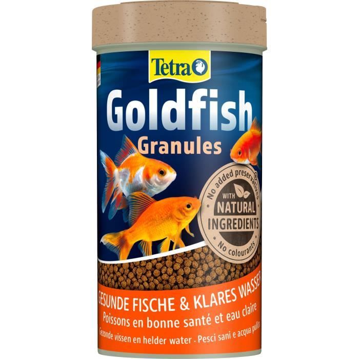 TETRA Goldfish Aliments premium complet pour les poissons rouges en granulés - Favorise la santé - 250 ml