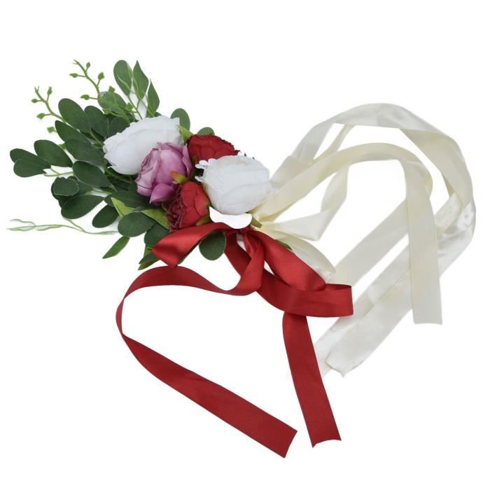 Lot De 6 Arcs De Chaise Mariage - Satin Blanc - Décoration Église, Banc, Allée