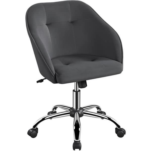 Vinsetto chaise de bureau en velours bleu avec hauteur réglable, chaise Vinsetto chaise de bureau en velours bleu avec hauteur réglable, chaise