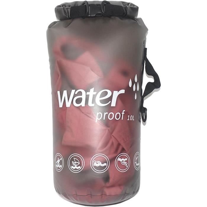 Sac étanche 10L Roll Top - Sac à Dos Waterproof - Randonnée, Plage, Kayak - Flottant