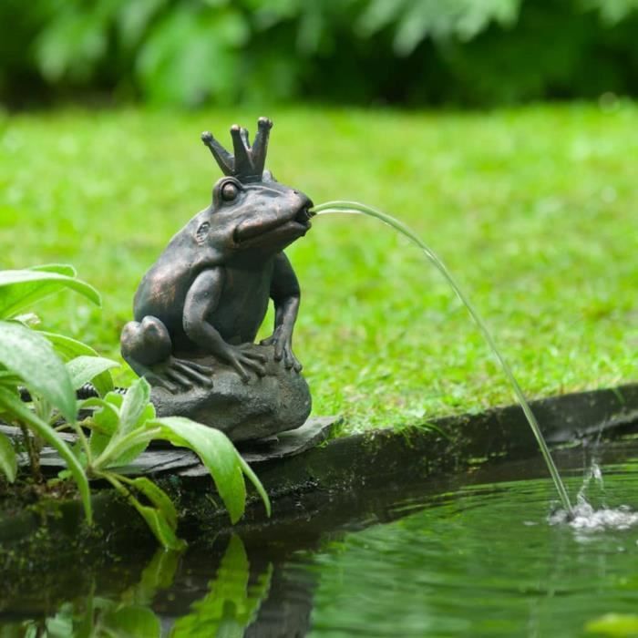 Ubbink Fontaine de jardin à cracheur Grenouille roi,