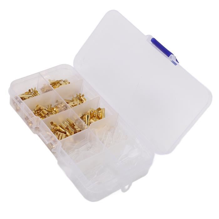 Lot De 50 Cosses Isolées à Fourche 1-2,5 Mm² Pour Vis 4,3 Mm - Marque Elématique - Connexion Électrique