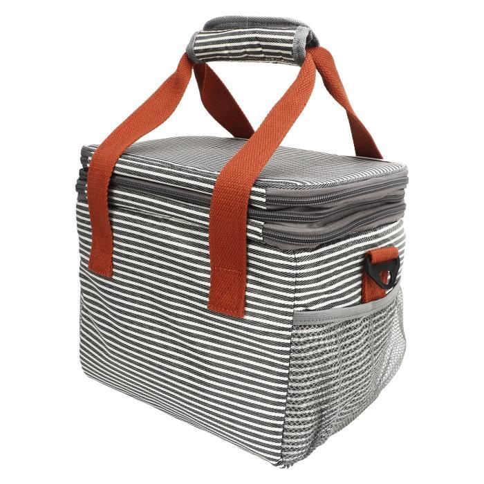 VGEBY grand sac isotherme Sac isotherme Portable Double couche