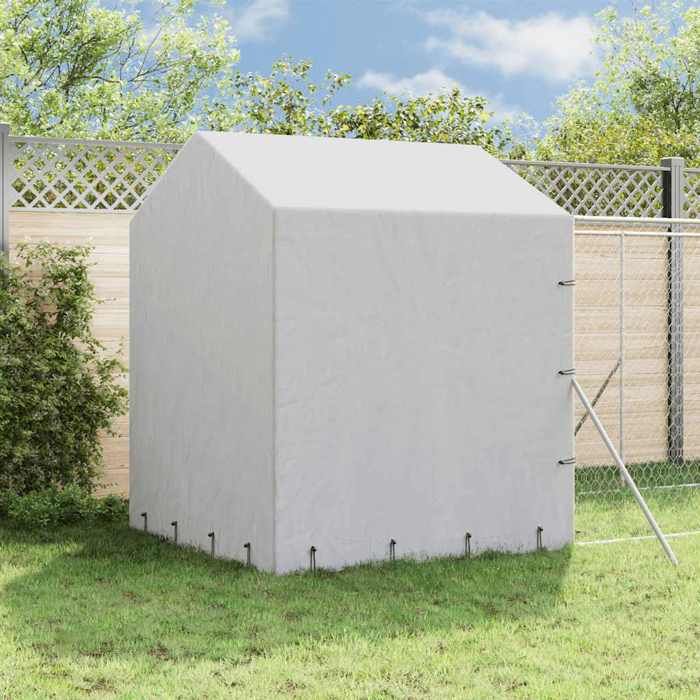 vidaXL Chenil extérieur avec toit 2x14x2 5