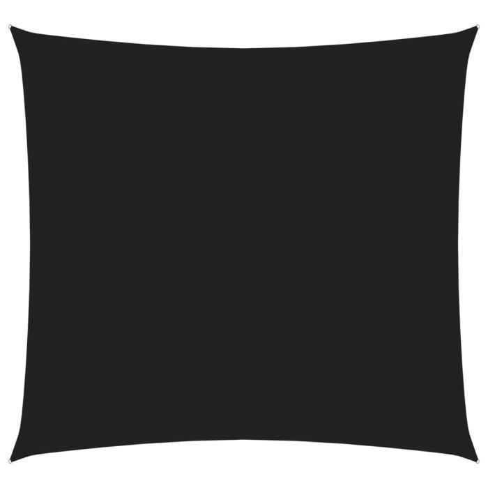 vidaXL Voile de parasol Tissu Oxford carré 4x4 m Noir