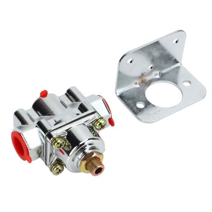 Brilluxa Régulateur Pression Carburant Holley 12-803 4.5-9 PSI Réglable – Alliage Zinc Bypass 3/8 NPT Pour Carburateur