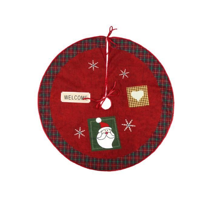 Jupe De Sapin Noël En Fausse Fourrure Blanche - Diamètre 78cm - Décoration Neigeuse Réutilisable