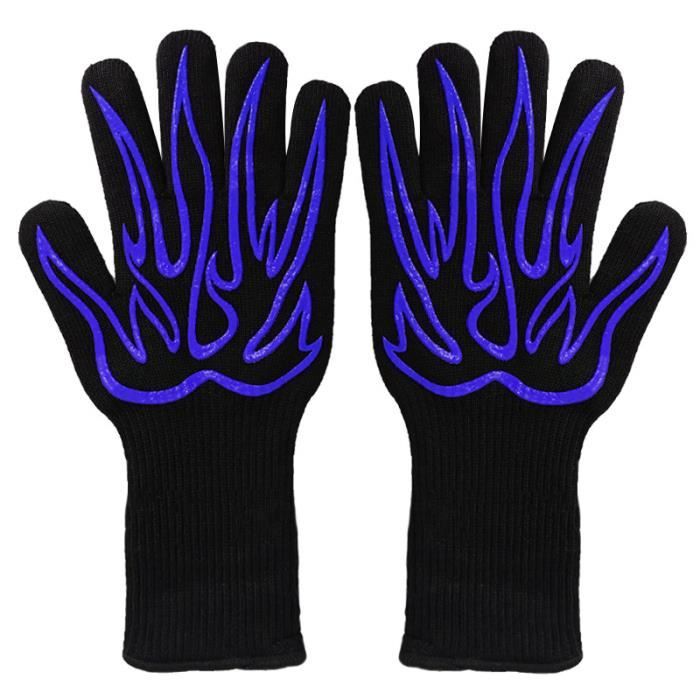 Gants Thermiques Résistants à Haute Température - 11 Pouces, Ignifuges, Pour Four, Soudure, Cuisson