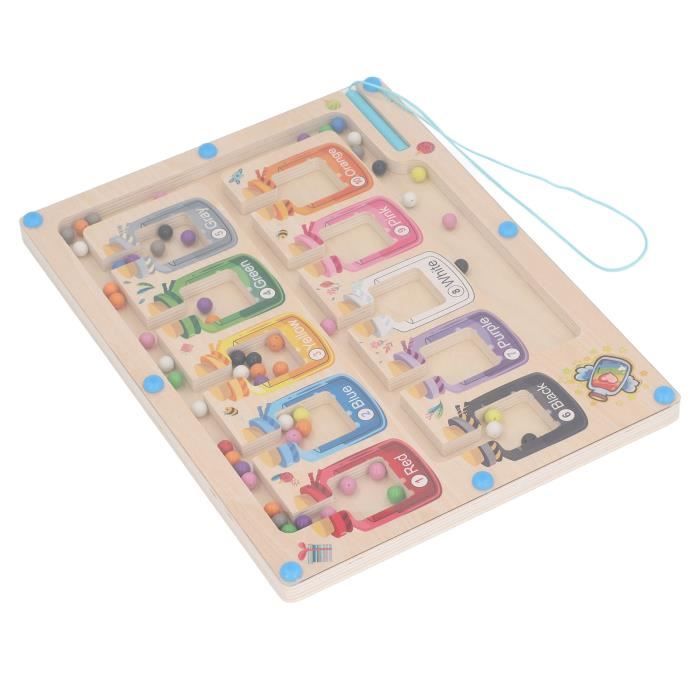 ZERODIS Tableau de puzzle de chiffres Planche de Puzzle en bois pour l