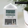 Horloge de prière islamique musulmane Azan alarme de prière numérique Azan horloge de Table batterie d'argent exclue-1