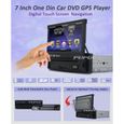 Letouch Universal Simple 1 DIN 7 pouces motorisé HD écran tactile voiture stéréo CD GPS Lecteur DVD avec Caméra de recul-1