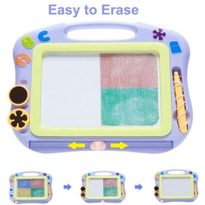 Ardoise Magique Multicolore Pour Enfants - Avec Stylo Et Tampons, Jeu Éducatif Sans Saleté