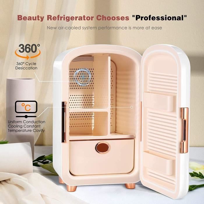 Mini frigo, mini réfrigérateur 12 litres portable beauté