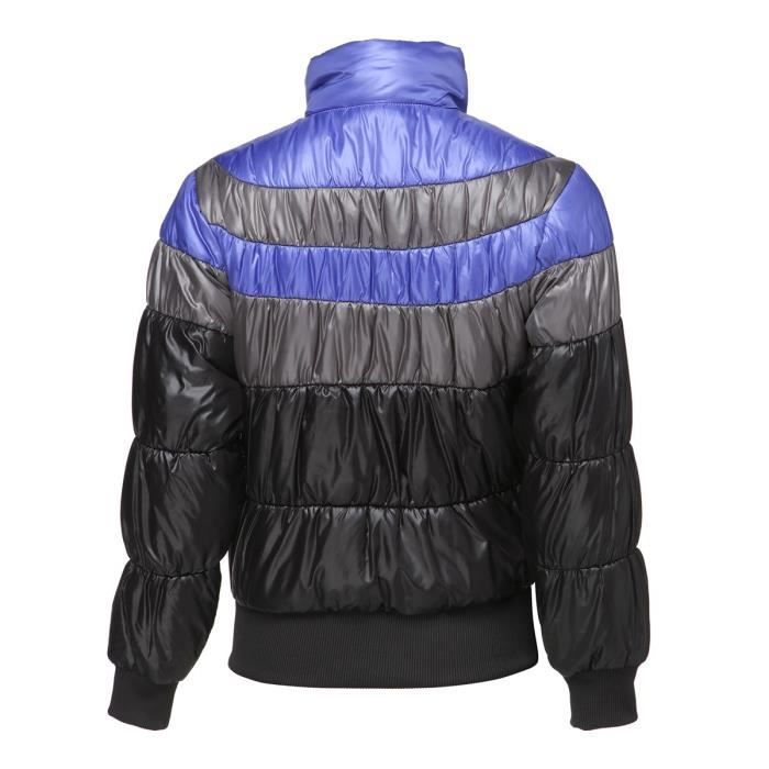 PUMA Veste Matelass e Colorblock Femme Noir et violet Noir et