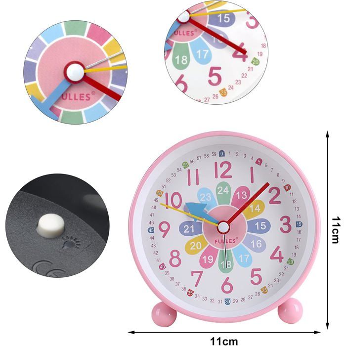 Réveil Snooze Analogique Silencieux TENOCK Réveil Analogique Rétro Sans Réveil Snooze Analogique Silencieux TENOCK Réveil Analogique Rétro Sans