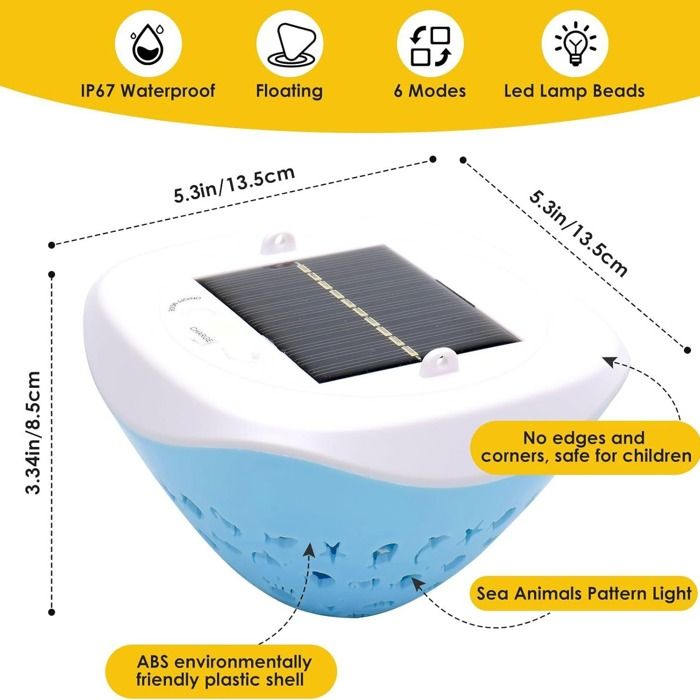 Lumiere Solaires Piscine RGB LED Lampe Piscine Solaire avec — free download