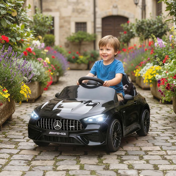 Voiture électrique Pour Enfants Mercedes AMG CLE 53 12V, 2 Moteurs Telecommande Parentale 24 Ghz 99 X 55 X 43 Cm Blanche 92914187