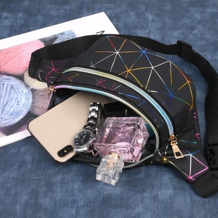 Sac Banane Unisexe étanche – Sangle Réglable 50-120 Cm – Poche Cachée Anti-vol – Idéal Randonnée, Voyage, Sport - 2