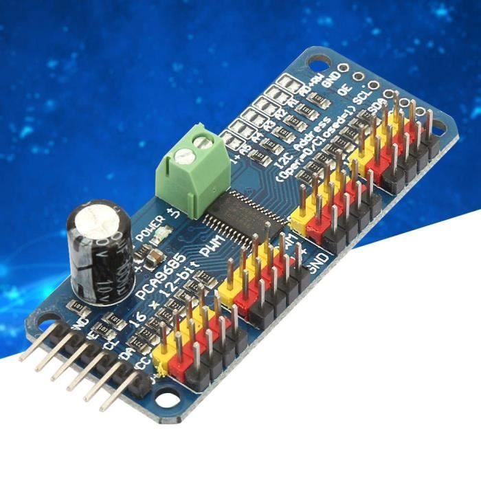 Fdit module servo PWM PCA9685 16 canaux 12Bit PWM Servo Shield Motor ...