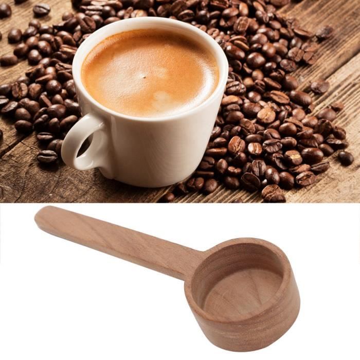 Cuillères à café en bois, cuillère à mesurer les grains de café, outil de  cuisson à
