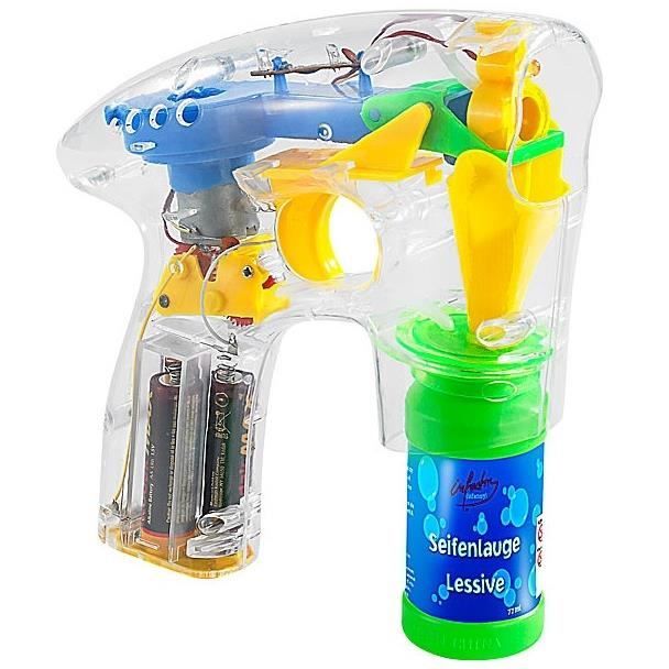 IGUGI Pistolet à Bulles Tournesol – Des Bulles Lumineuses Et Dansantes Pour Des Moments Magiques !