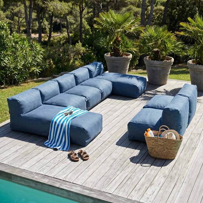 Oviala Mixi Structuur Voor Fauteuil En Poef Van De Modulaire Tuinmeubelset Pacific