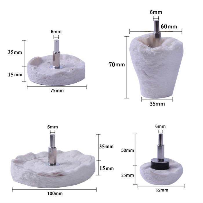 Kit De Polissage D’aluminium Pour Perceuse - Roue Pour 1530, SODIAL