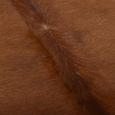 Bonne qualité - Tapis de salon- Tapis Intérieur Tapis de sol en peau de vache véritable Marron et blanc 150 x 170 cm @1920 :-2