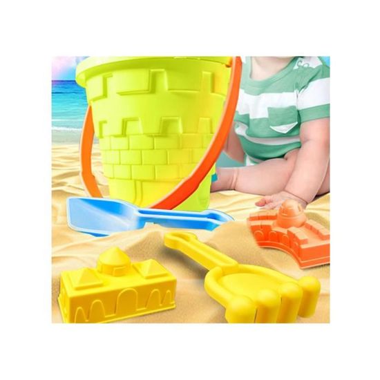 Ensemble de Jouets de Plage 5 Pcs pour Enfants, Jeux de Sable en Plein Air et Activités d'Apprentissage Précoce en Été
