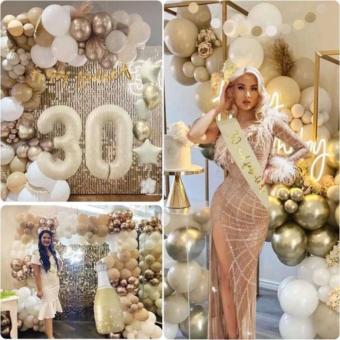 Decoration Anniversaire 30 Ans Femme, Ballon 30 Ans Anniversaire