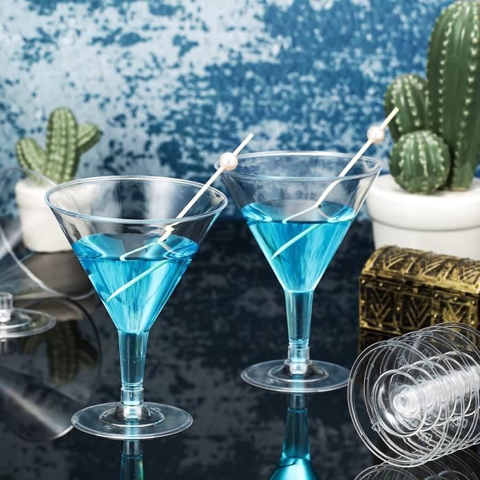 Verres à Cocktail Plastique DOJA Barcelona - Pack De 12, Polycarbonate Incassable, 27CL